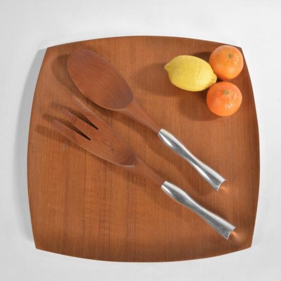 Nambe Dining Vintage Nambe Salad Serving Set Fork And Spoon Poshmark